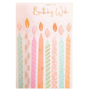 כרטיס ברכה דגם נרות